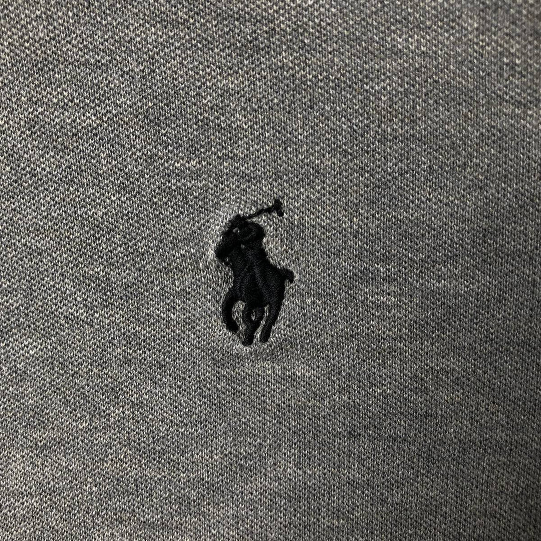 Ralph Lauren POLO by Ralph Lauren CUSTOM FIT short sleeve polo shirt, men's XL size Pima Cotton gray type Vintage Second Hand