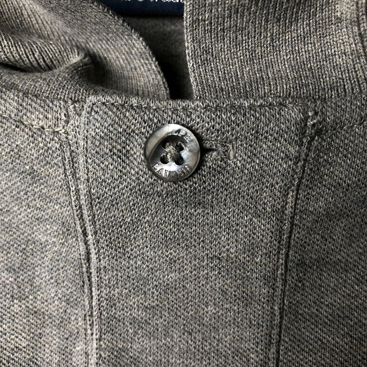 Ralph Lauren POLO by Ralph Lauren CUSTOM FIT short sleeve polo shirt, men's XL size Pima Cotton gray type Vintage Second Hand