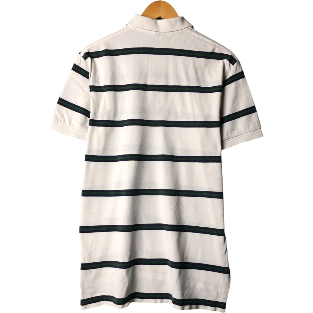 Ralph Lauren POLO by Ralph Lauren short sleeve striped polo shirt, men's size M cotton white type Vintage Second Hand