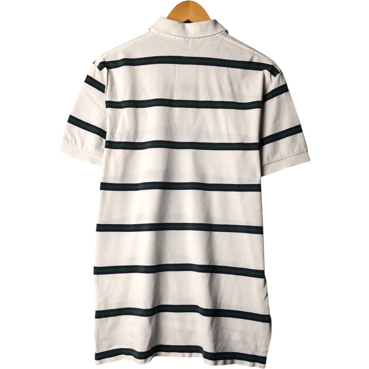 Ralph Lauren POLO by Ralph Lauren short sleeve striped polo shirt, men's size M cotton white type Vintage Second Hand