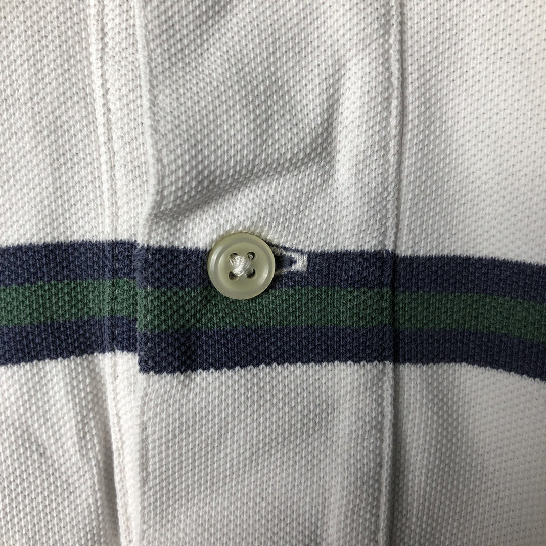 Ralph Lauren POLO by Ralph Lauren short sleeve striped polo shirt, men's size M cotton white type Vintage Second Hand