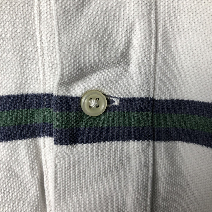 Ralph Lauren POLO by Ralph Lauren short sleeve striped polo shirt, men's size M cotton white type Vintage Second Hand