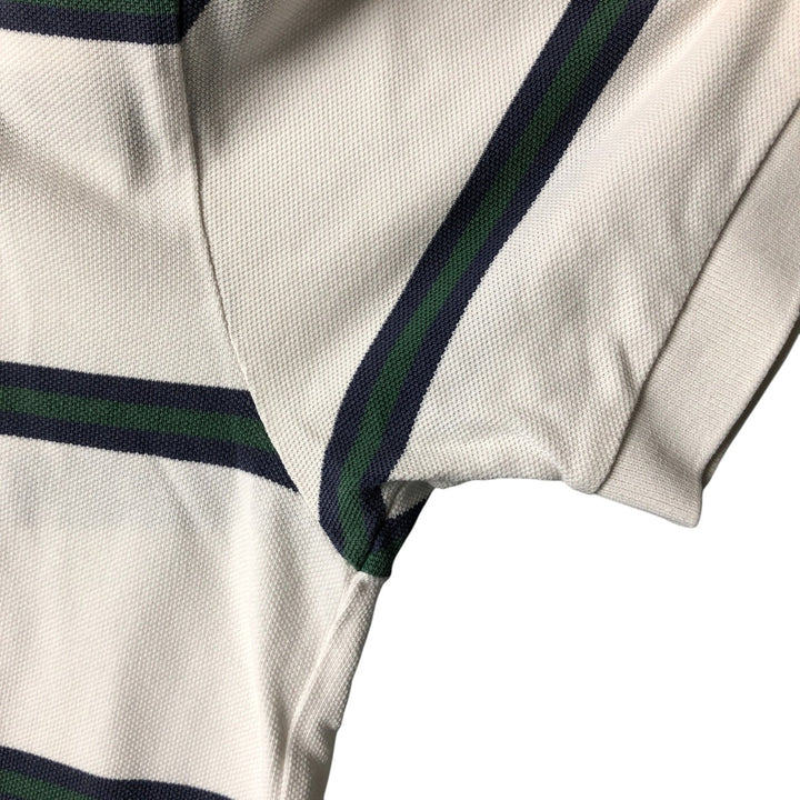Ralph Lauren POLO by Ralph Lauren short sleeve striped polo shirt, men's size M cotton white type Vintage Second Hand