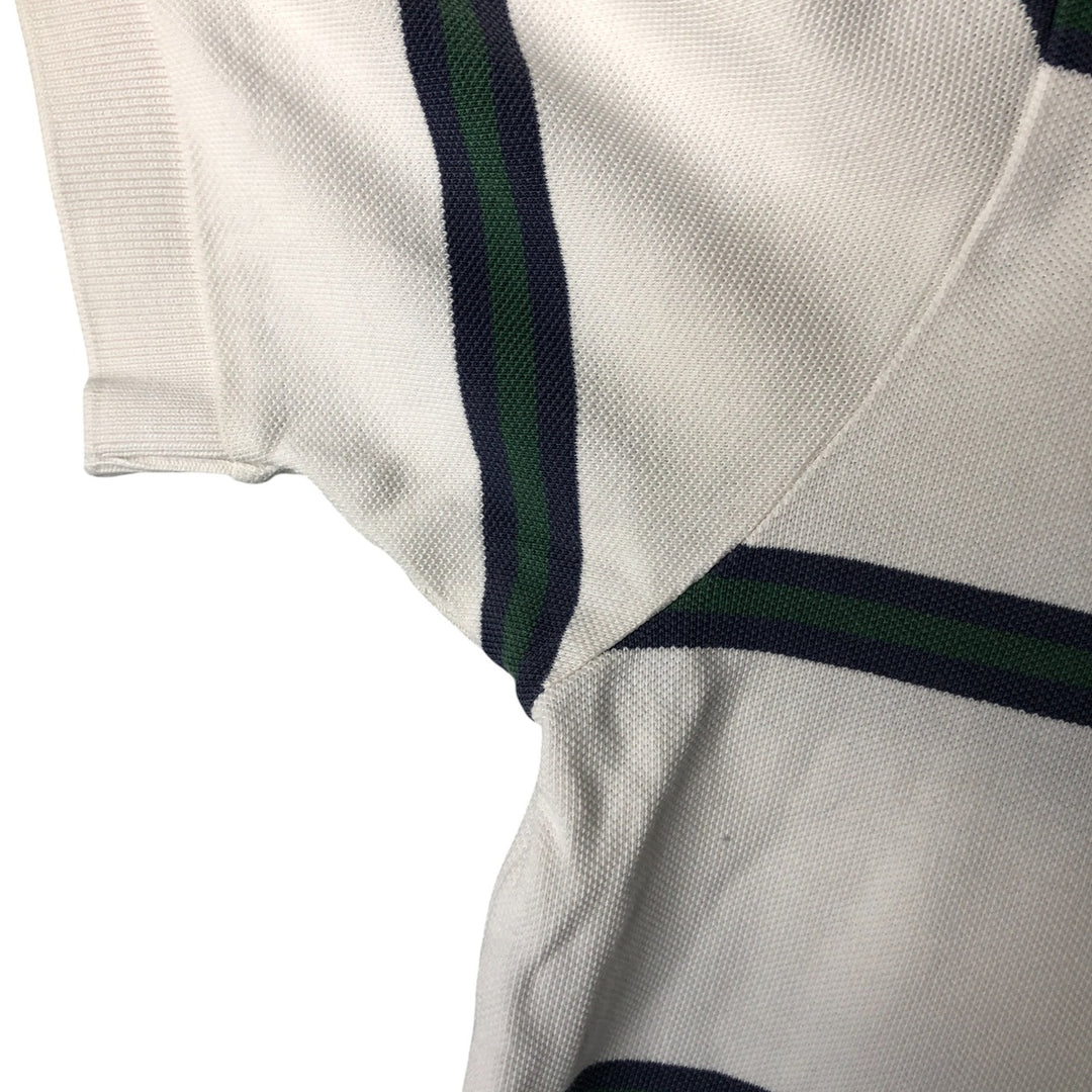 Ralph Lauren POLO by Ralph Lauren short sleeve striped polo shirt, men's size M cotton white type Vintage Second Hand