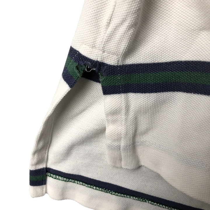 Ralph Lauren POLO by Ralph Lauren short sleeve striped polo shirt, men's size M cotton white type Vintage Second Hand