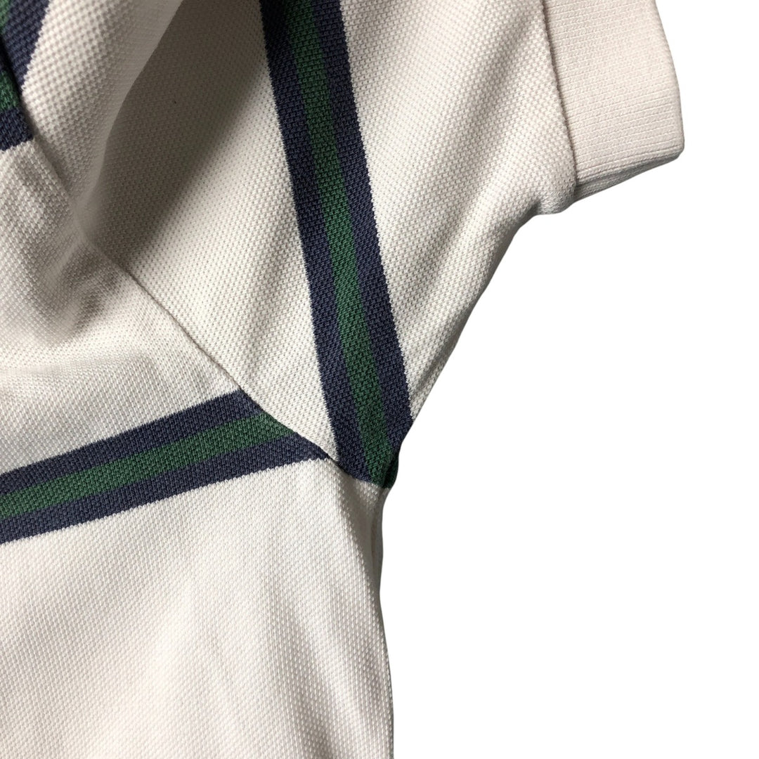 Ralph Lauren POLO by Ralph Lauren short sleeve striped polo shirt, men's size M cotton white type Vintage Second Hand