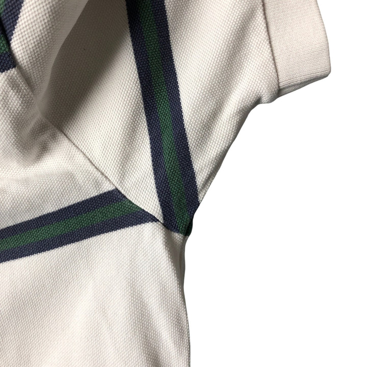 Ralph Lauren POLO by Ralph Lauren short sleeve striped polo shirt, men's size M cotton white type Vintage Second Hand