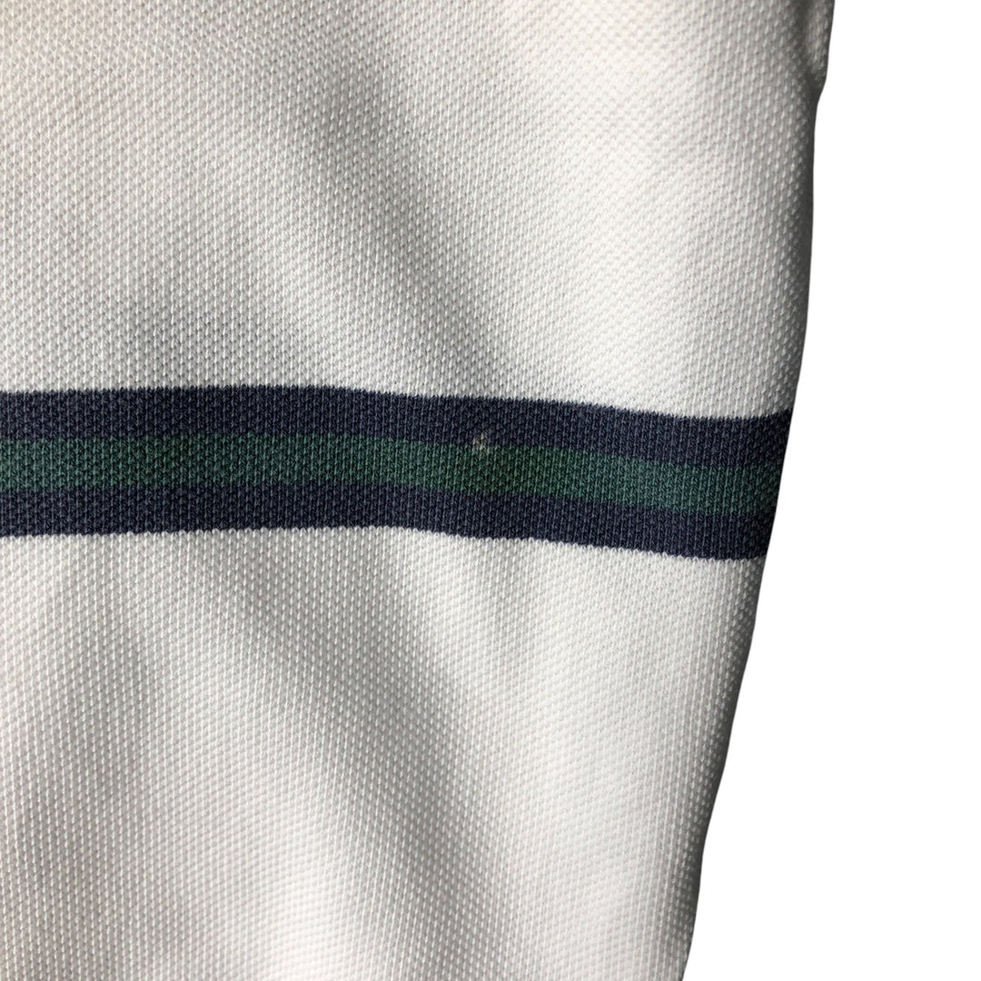 Ralph Lauren POLO by Ralph Lauren short sleeve striped polo shirt, men's size M cotton white type Vintage Second Hand
