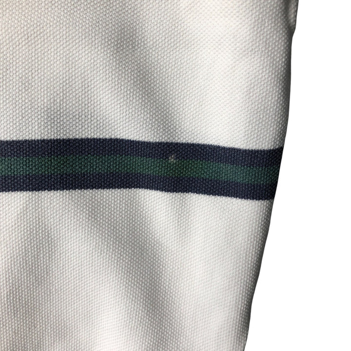 Ralph Lauren POLO by Ralph Lauren short sleeve striped polo shirt, men's size M cotton white type Vintage Second Hand