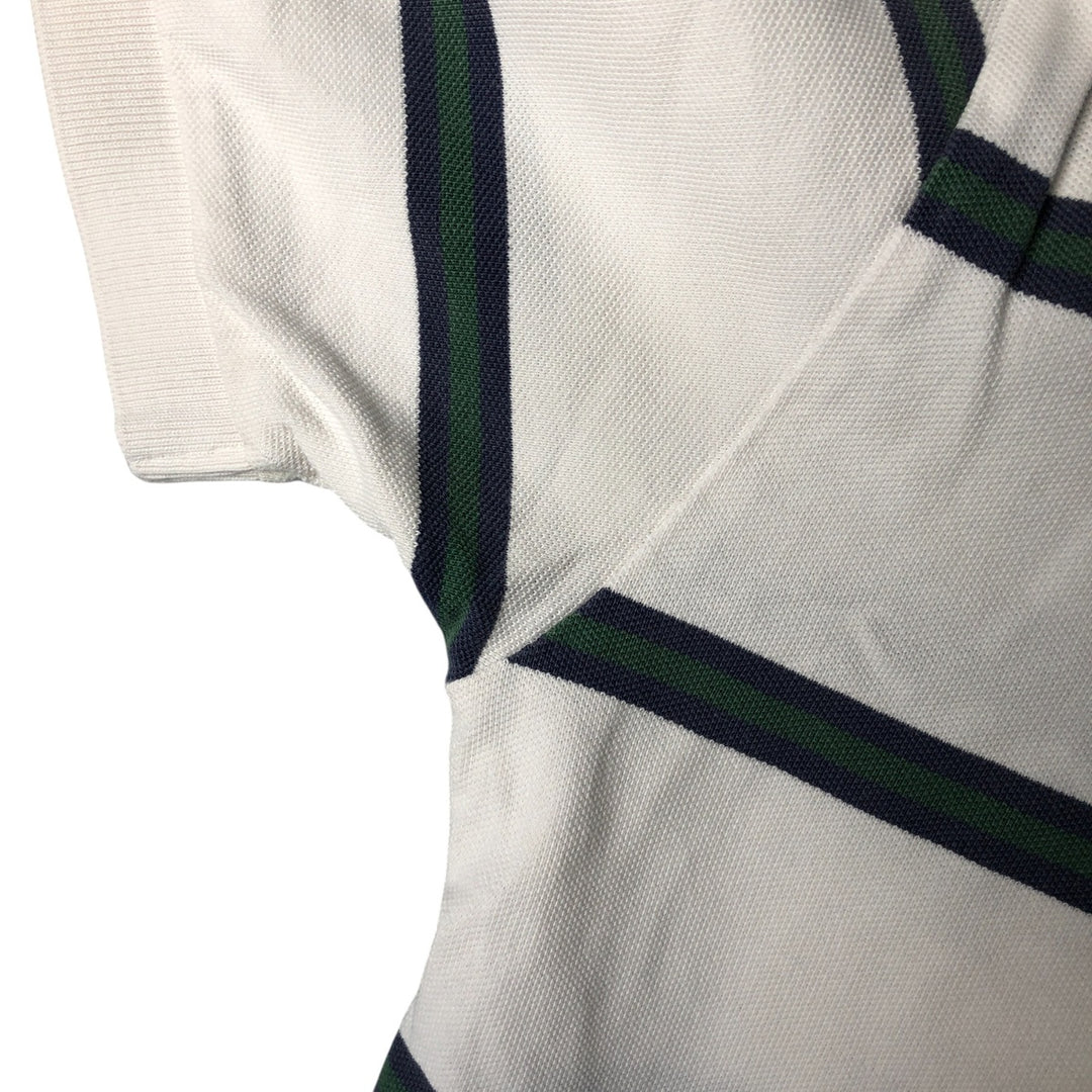 Ralph Lauren POLO by Ralph Lauren short sleeve striped polo shirt, men's size M cotton white type Vintage Second Hand