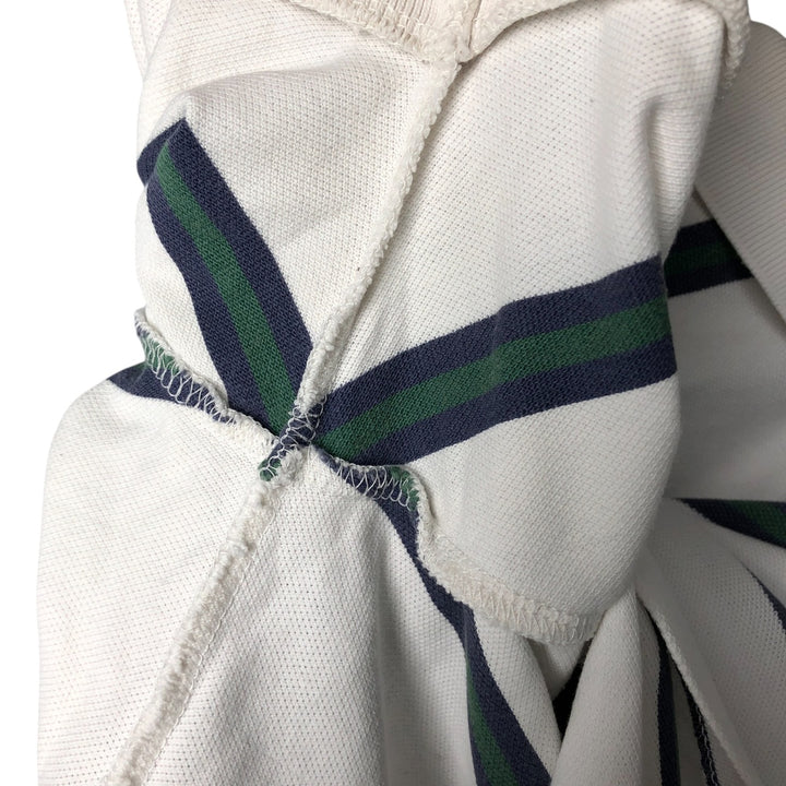 Ralph Lauren POLO by Ralph Lauren short sleeve striped polo shirt, men's size M cotton white type Vintage Second Hand