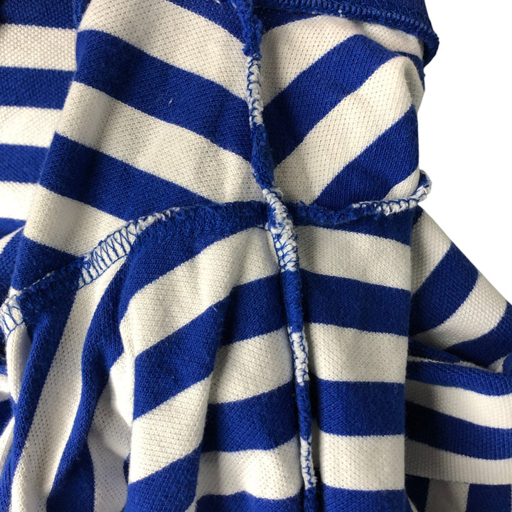 Ralph Lauren POLO by Ralph Lauren CUSTOM FIT short sleeve striped polo shirt men's XL size cotton blue type Vintage Second Hand
