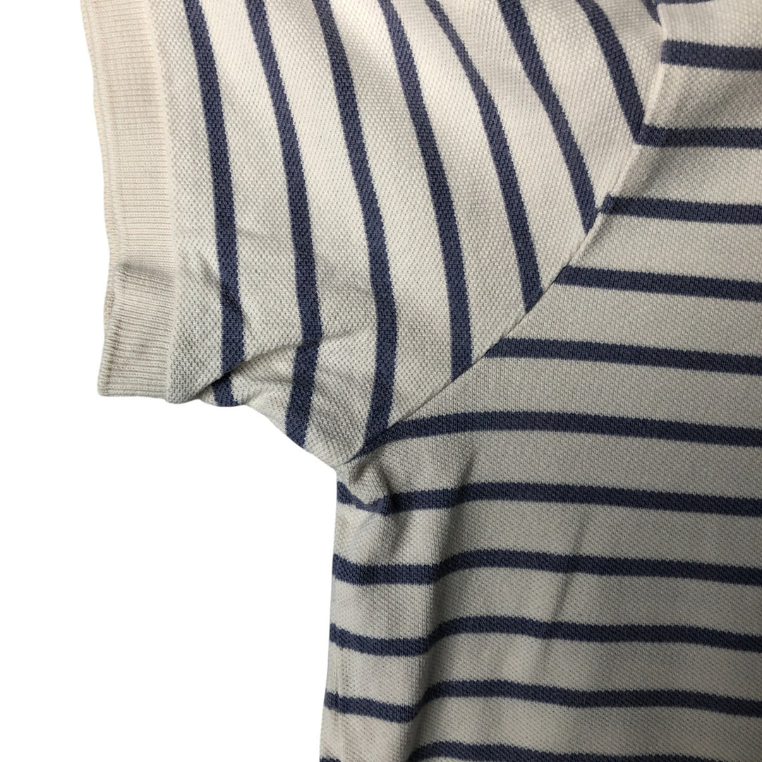 Ralph Lauren POLO by Ralph Lauren CUSTOM FIT short sleeve striped polo shirt men's size L cotton white type Vintage Second Hand