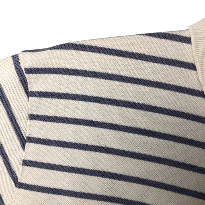 Ralph Lauren POLO by Ralph Lauren CUSTOM FIT short sleeve striped polo shirt men's size L cotton white type Vintage Second Hand