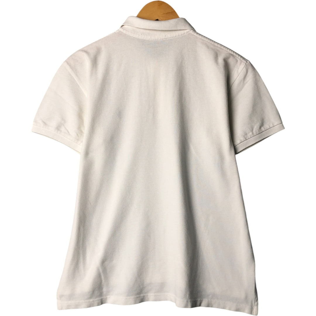 Ralph Lauren POLO SPORT short sleeve polo shirt, men's size M cotton white type Vintage Second Hand