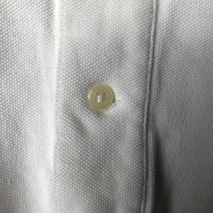 Ralph Lauren POLO SPORT short sleeve polo shirt, men's size M cotton white type Vintage Second Hand