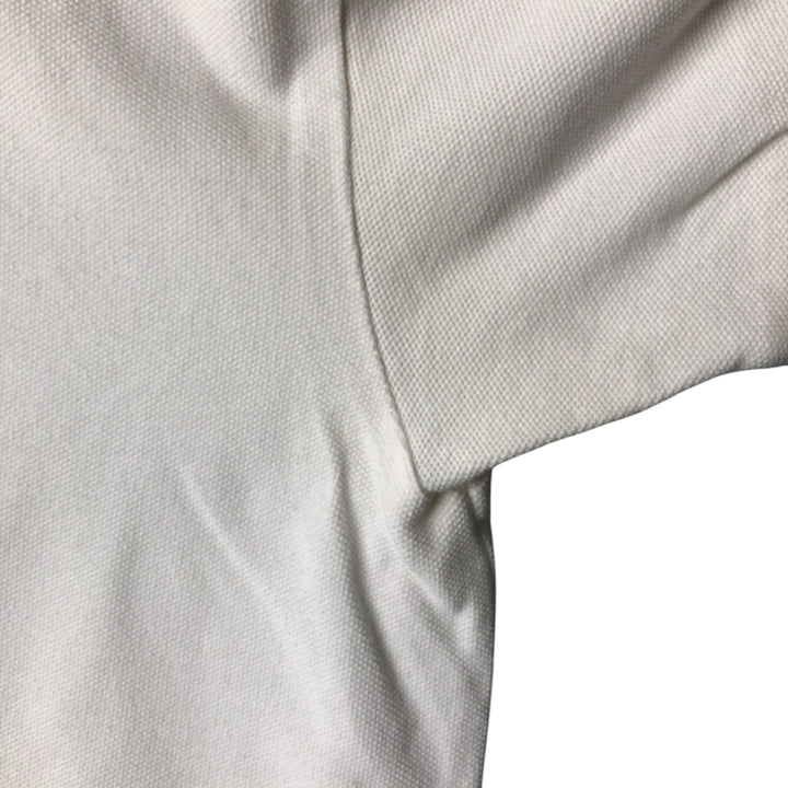 Ralph Lauren POLO SPORT short sleeve polo shirt, men's size M cotton white type Vintage Second Hand