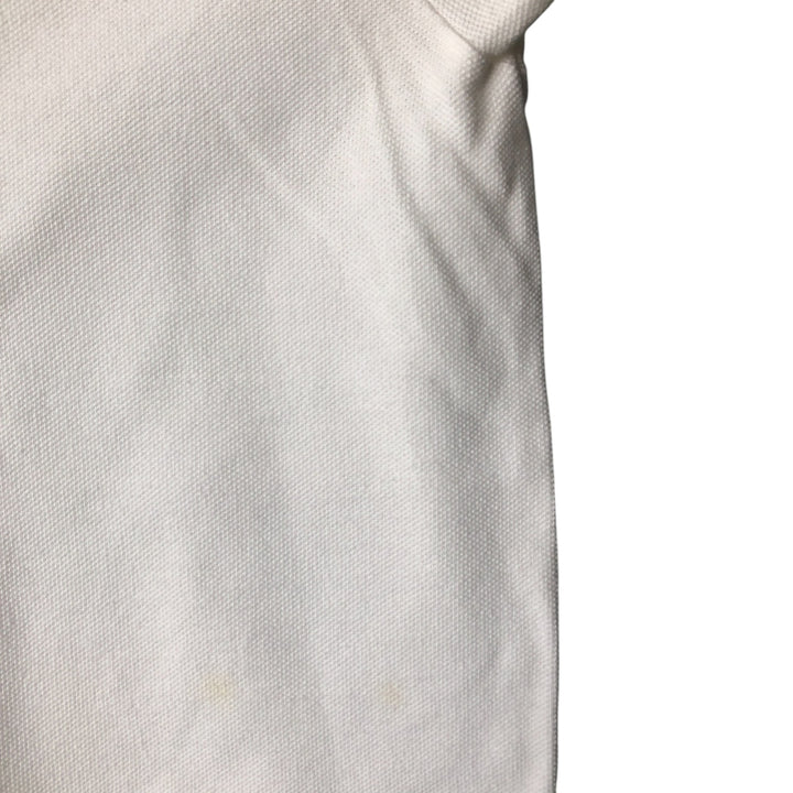 Ralph Lauren POLO SPORT short sleeve polo shirt, men's size M cotton white type Vintage Second Hand