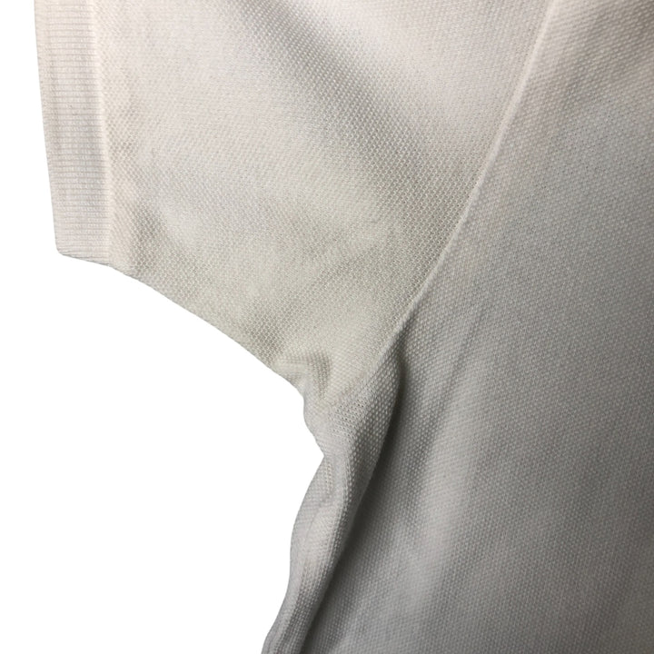 Ralph Lauren POLO SPORT short sleeve polo shirt, men's size M cotton white type Vintage Second Hand