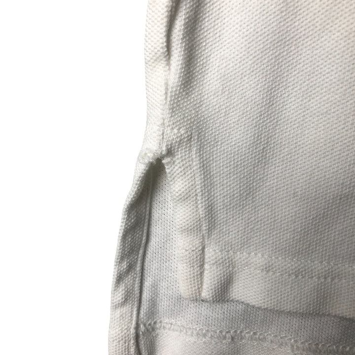 Ralph Lauren POLO SPORT short sleeve polo shirt, men's size M cotton white type Vintage Second Hand