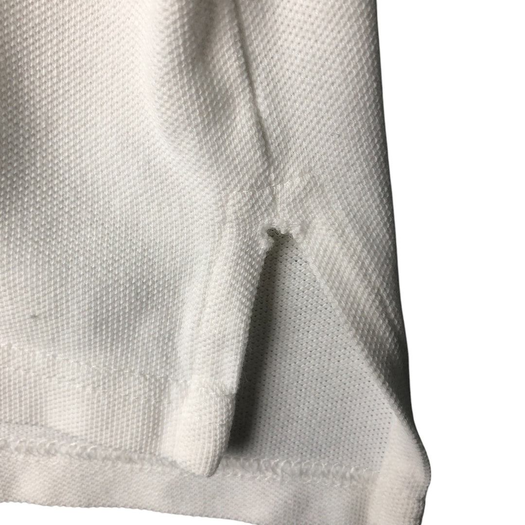 Ralph Lauren POLO SPORT short sleeve polo shirt, men's size M cotton white type Vintage Second Hand