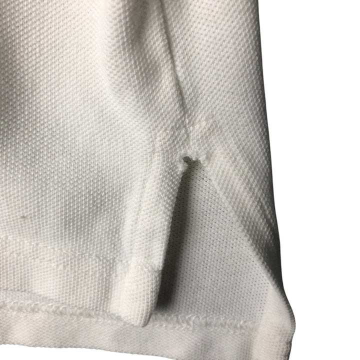 Ralph Lauren POLO SPORT short sleeve polo shirt, men's size M cotton white type Vintage Second Hand