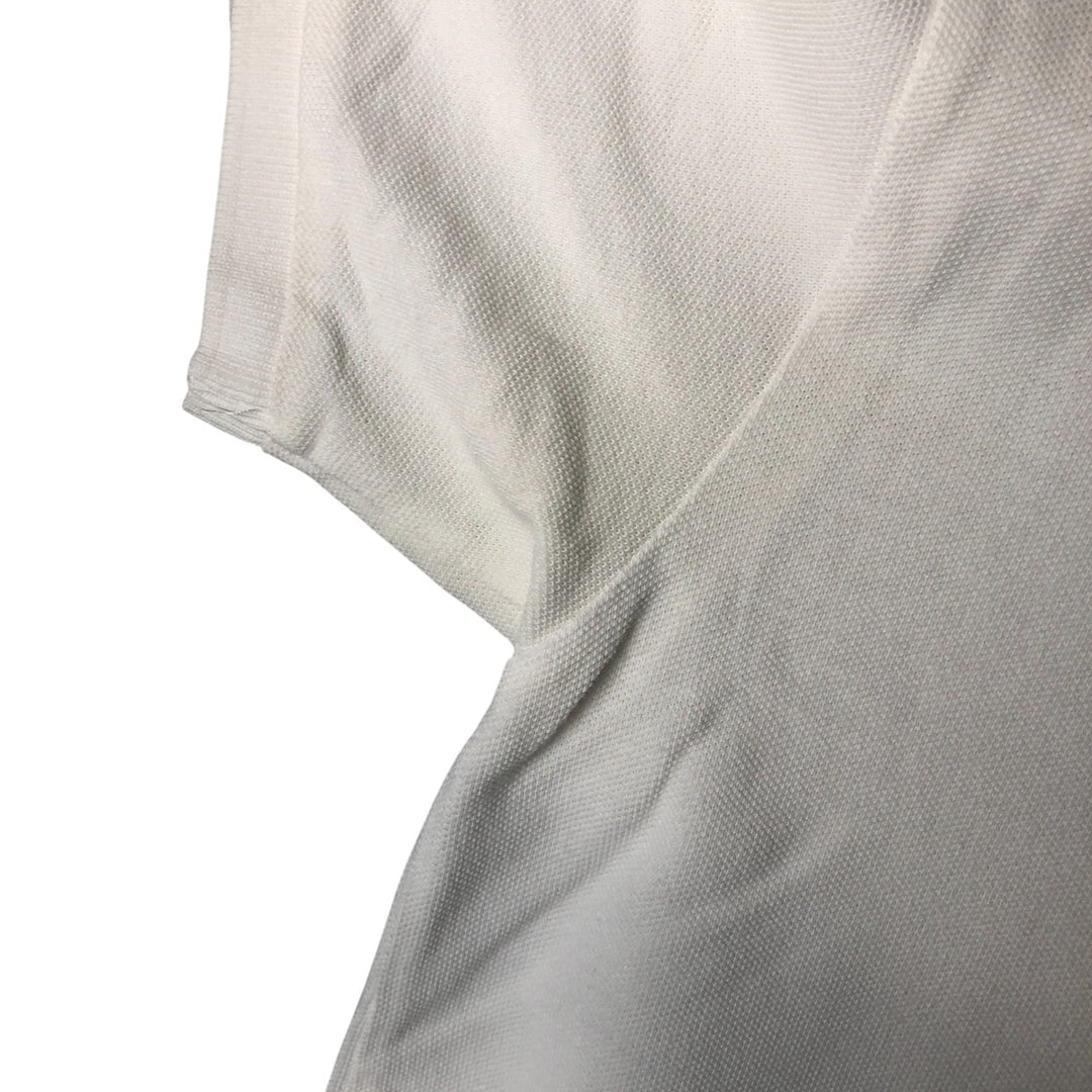 Ralph Lauren POLO SPORT short sleeve polo shirt, men's size M cotton white type Vintage Second Hand