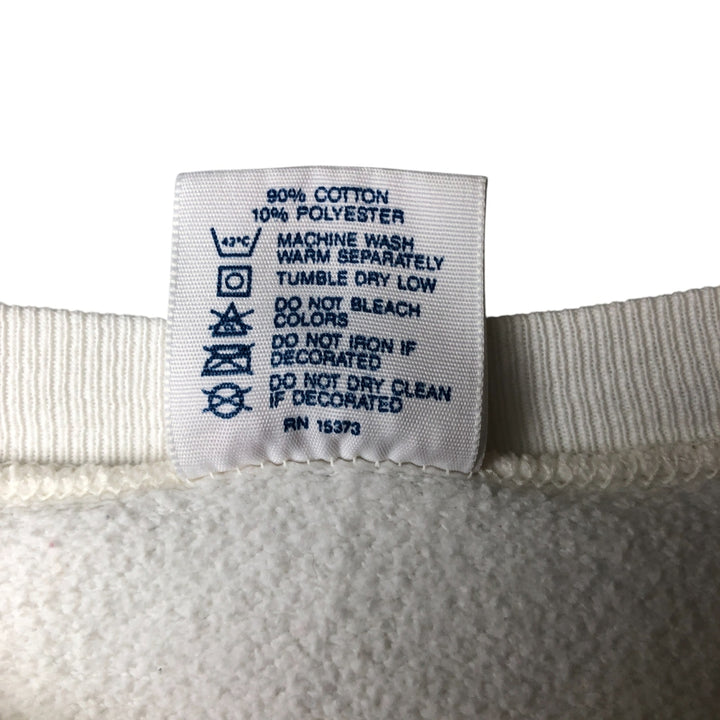 Vintage 90'S Delta sweatshirt, Made in USA, Men's XL cotton white type Vintage Second Hand