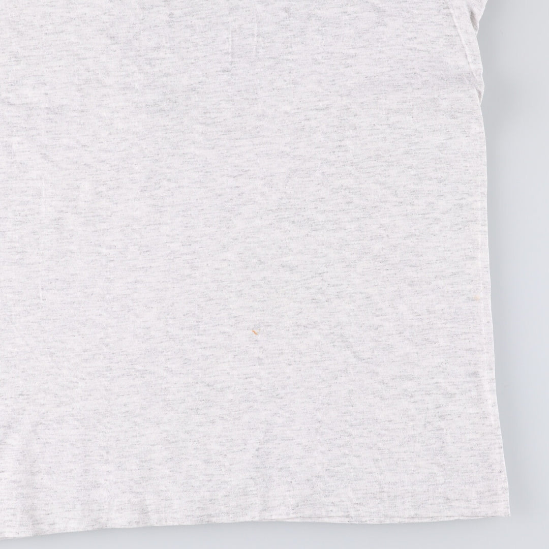 90'S Fruit of the Loom printed T-shirt, made in the USA, men's XL size, vintage cotton gray type Vintage Second Hand