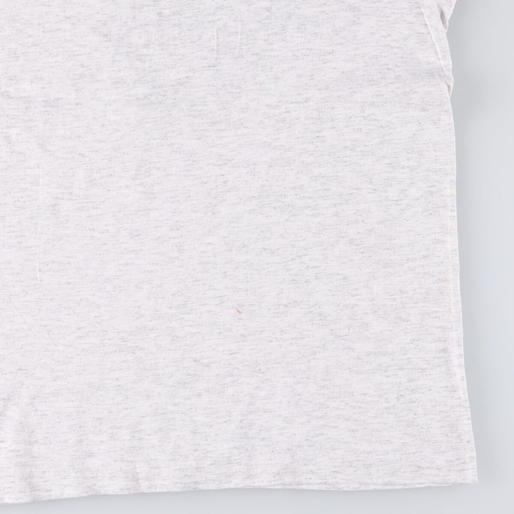 90'S Fruit of the Loom printed T-shirt, made in the USA, men's XL size, vintage cotton gray type Vintage Second Hand