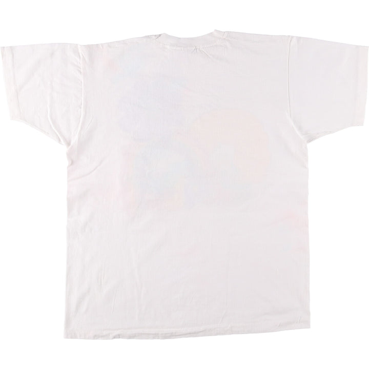 Vintage 90'S Fruit of the Loom hippie print T-shirt, Made in USA, Men's XL cotton white type Vintage Second Hand