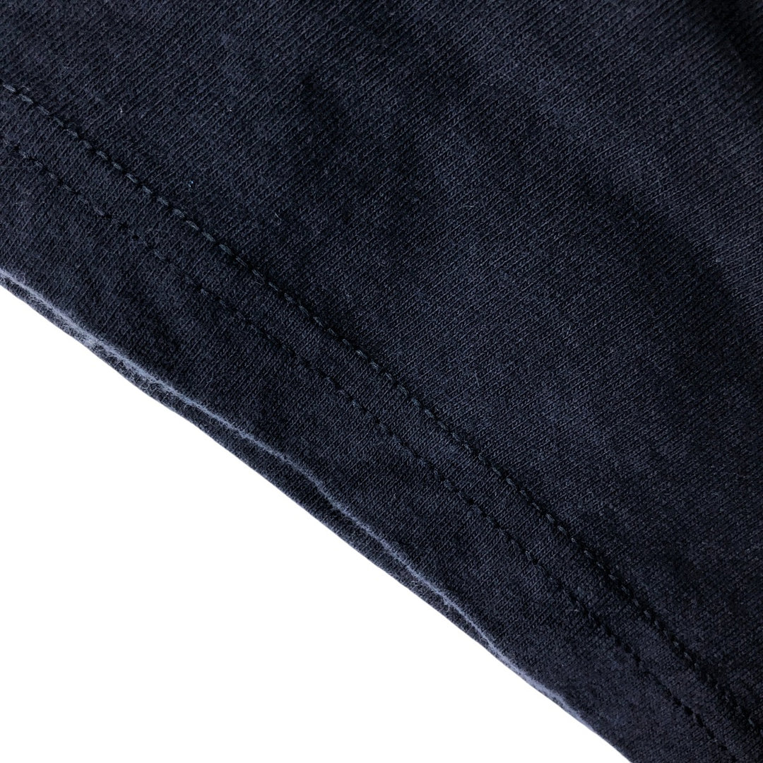 00'S Harley-Davidson Motorcycle Bike T-shirt Made in USA Men's XL Fire Pattern cotton navy blue type Vintage Second Hand