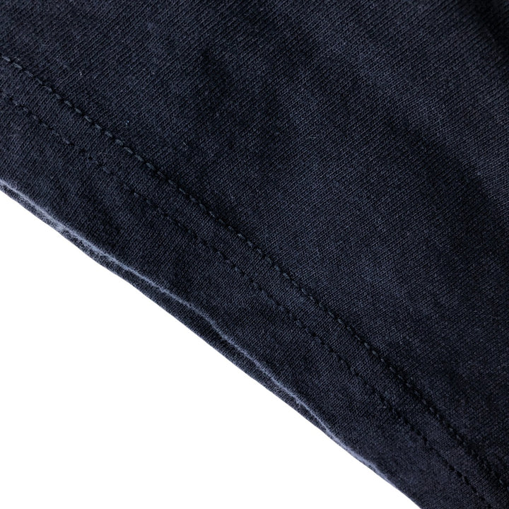 00'S Harley-Davidson Motorcycle Bike T-shirt Made in USA Men's XL Fire Pattern cotton navy blue type Vintage Second Hand