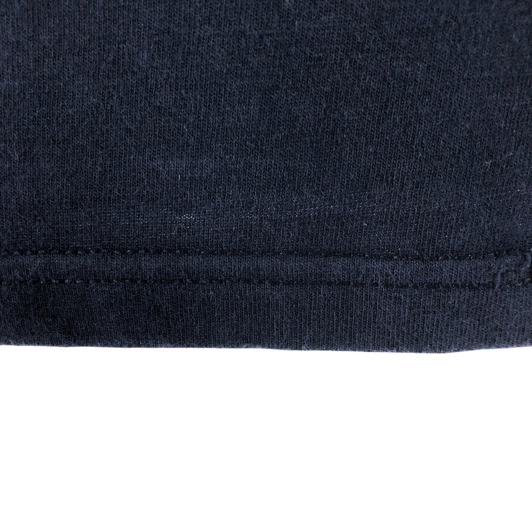 00'S Harley-Davidson Motorcycle Bike T-shirt Made in USA Men's XL Fire Pattern cotton navy blue type Vintage Second Hand