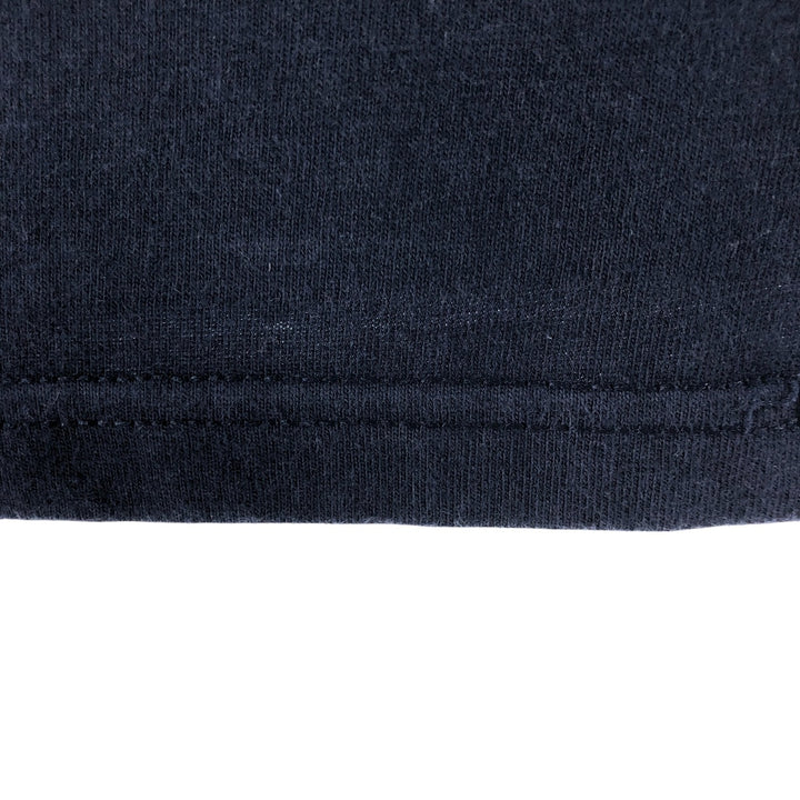 00'S Harley-Davidson Motorcycle Bike T-shirt Made in USA Men's XL Fire Pattern cotton navy blue type Vintage Second Hand