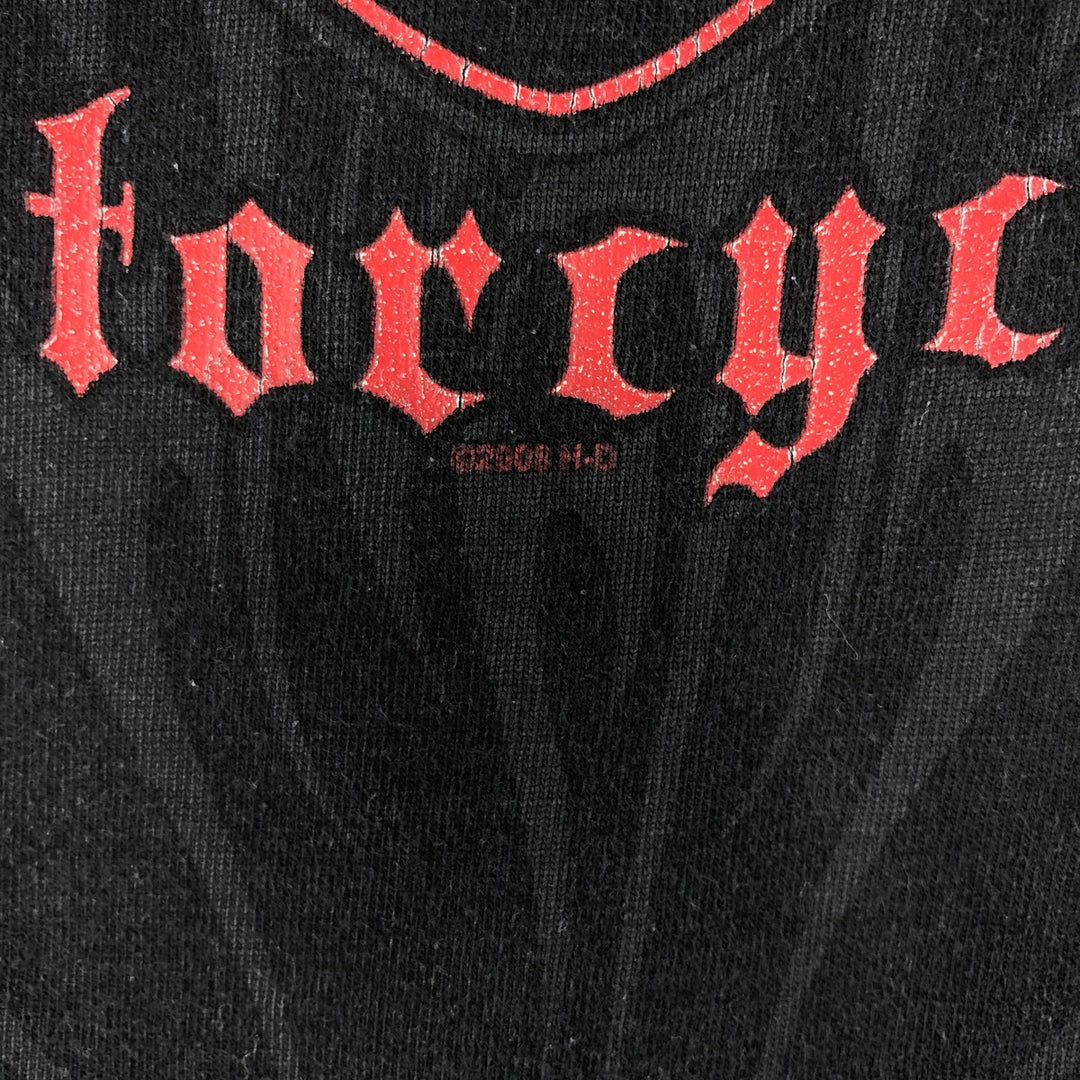 00'S Harley-Davidson Motorcycle Bike T-shirt Made in USA Men's XXL cotton black type Vintage Second Hand