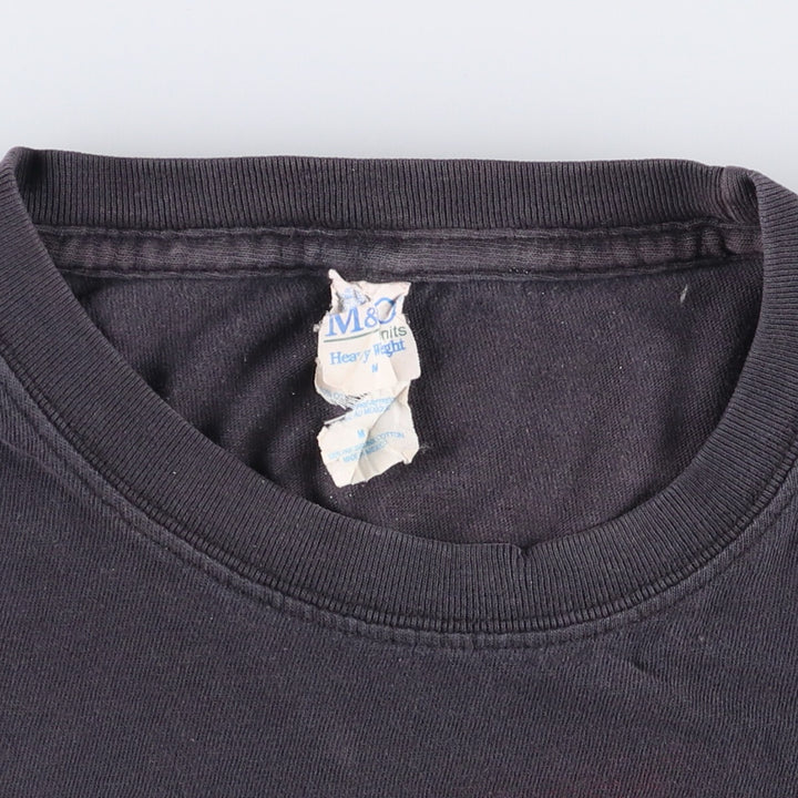 M and O RUSH Rush Band T-shirt Band T Men's M size cotton black type Vintage Second Hand