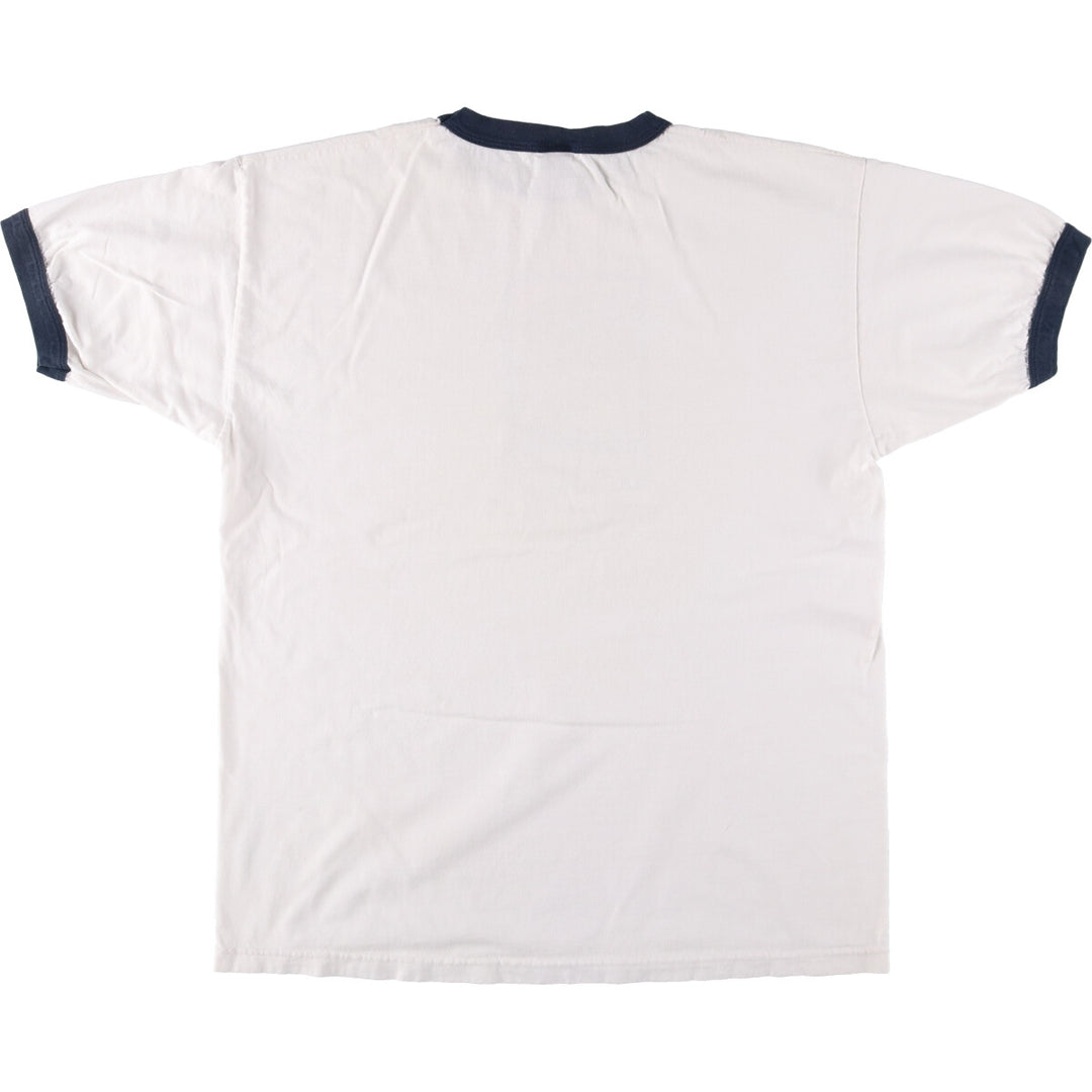 00'S ALSTYLE BOB ROSS Ringer T-shirt Men's XL size cotton white type Vintage Second Hand