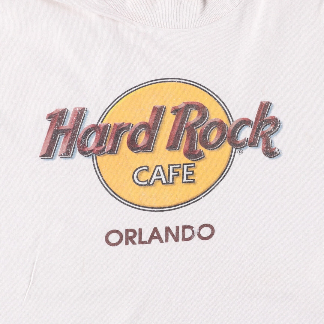 90'S HARD ROCK CAFE Hard Rock Cafe Advertising T-shirt Made in USA Men's M Vintage cotton white type Vintage Second Hand