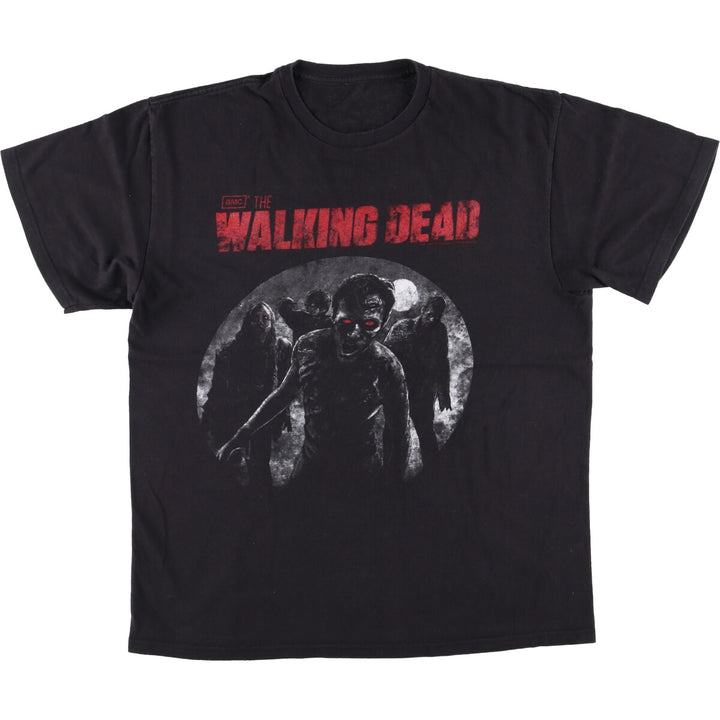 THE WALKING DEAD The Walking Dead Movie T-shirt Men's L size unclear black type Vintage Second Hand