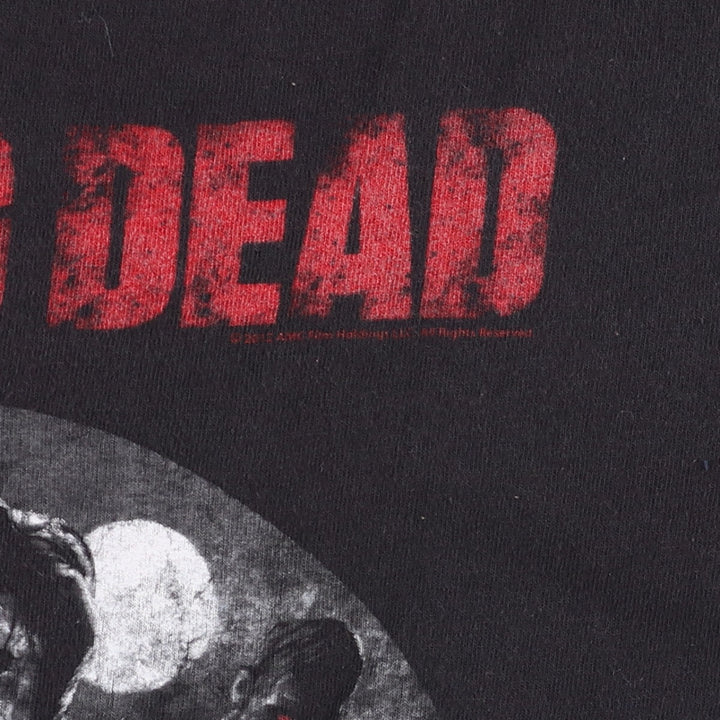THE WALKING DEAD The Walking Dead Movie T-shirt Men's L size unclear black type Vintage Second Hand