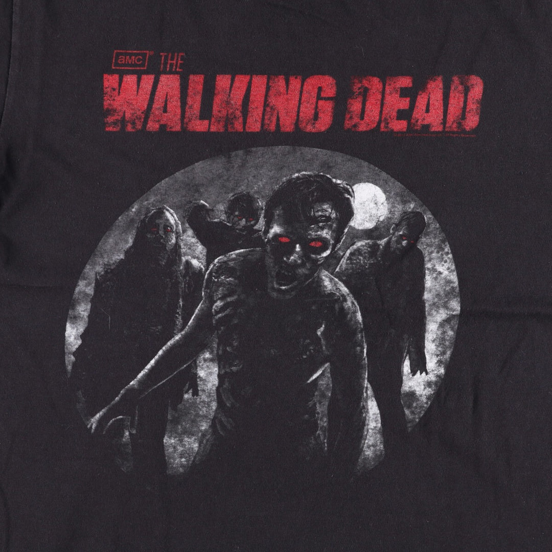 THE WALKING DEAD The Walking Dead Movie T-shirt Men's L size unclear black type Vintage Second Hand