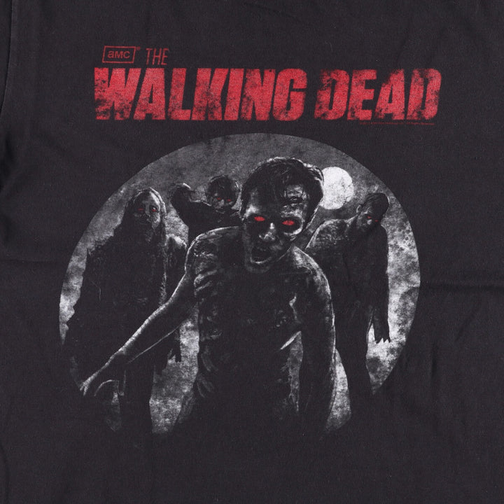 THE WALKING DEAD The Walking Dead Movie T-shirt Men's L size unclear black type Vintage Second Hand