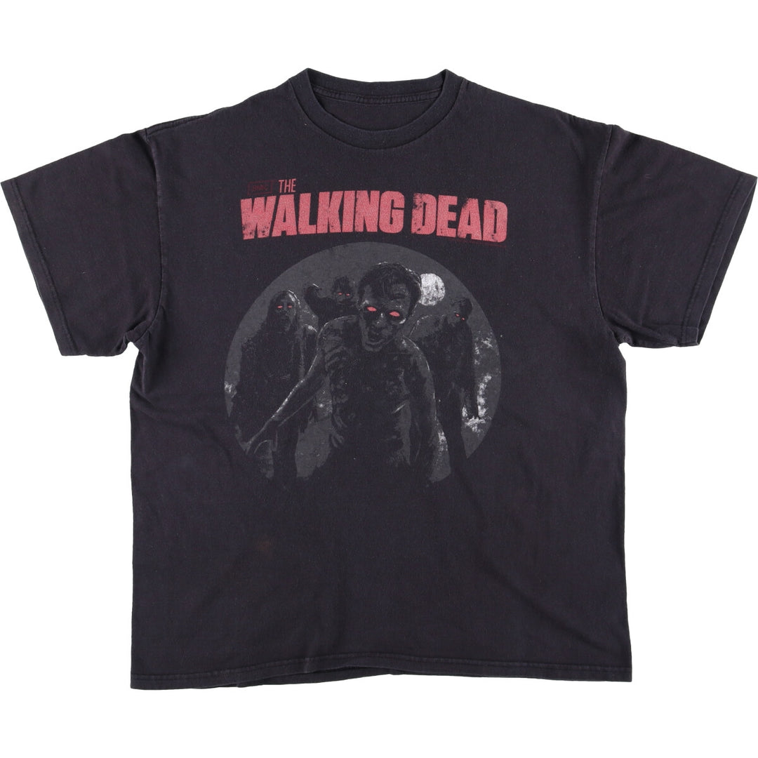 THE WALKING DEAD The Walking Dead Movie T-shirt Men's L size unclear Charcoal Vintage Second Hand