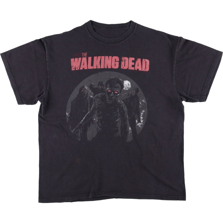 THE WALKING DEAD The Walking Dead Movie T-shirt Men's L size unclear Charcoal Vintage Second Hand