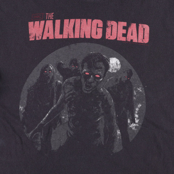 THE WALKING DEAD The Walking Dead Movie T-shirt Men's L size unclear Charcoal Vintage Second Hand