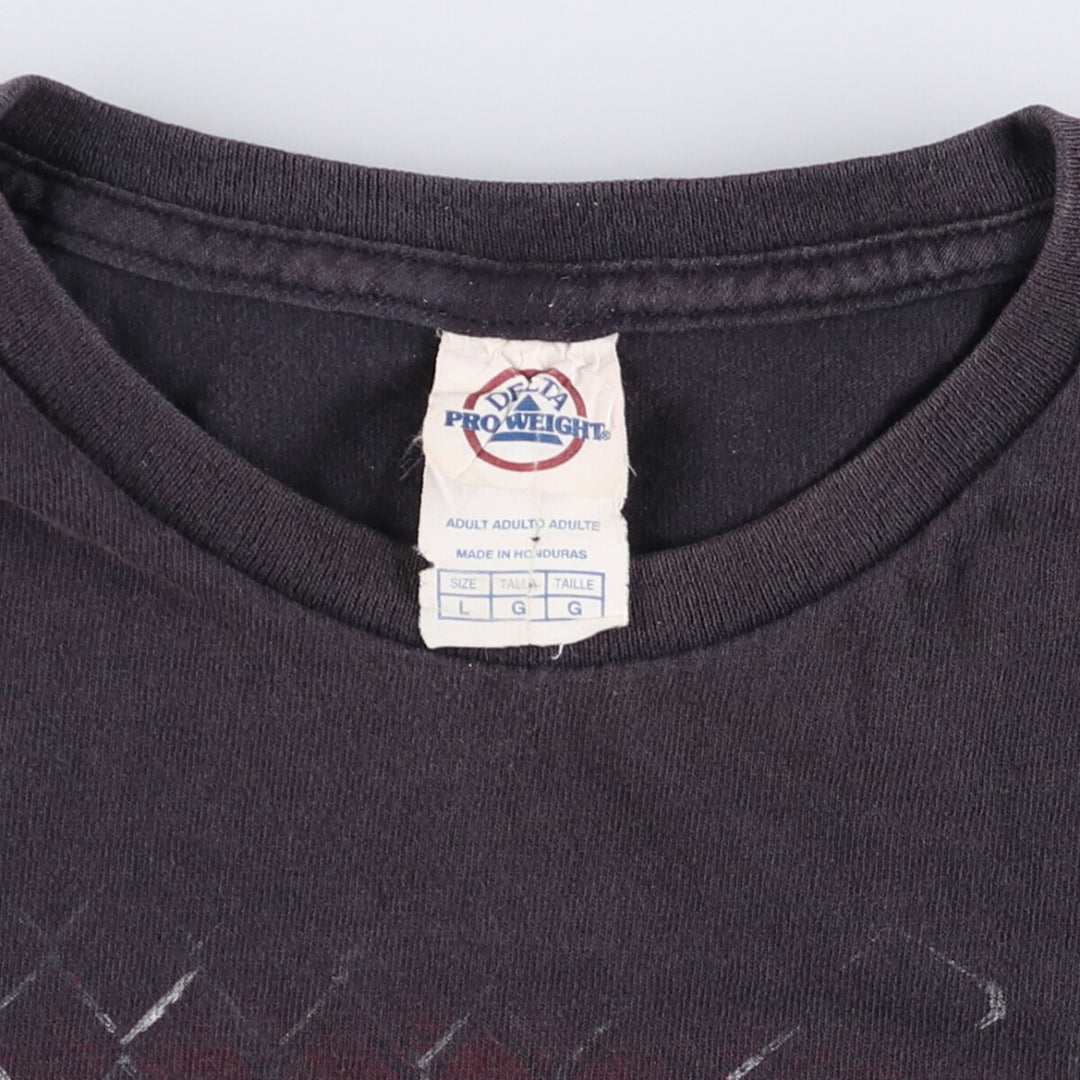 2000'S Delta Pro Weight THE WALKING DEAD Movie Large Print T-Shirt Men's Size L cotton Charcoal Vintage Second Hand
