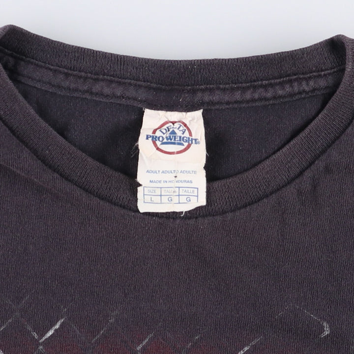 2000'S Delta Pro Weight THE WALKING DEAD Movie Large Print T-Shirt Men's Size L cotton Charcoal Vintage Second Hand