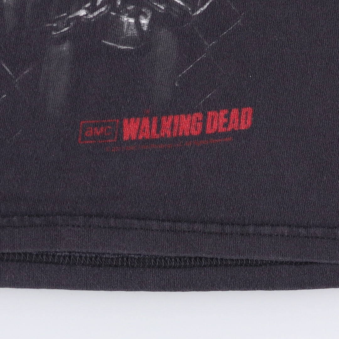 2000'S Delta Pro Weight THE WALKING DEAD Movie Large Print T-Shirt Men's Size L cotton Charcoal Vintage Second Hand