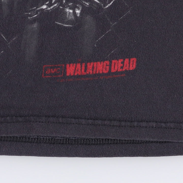 2000'S Delta Pro Weight THE WALKING DEAD Movie Large Print T-Shirt Men's Size L cotton Charcoal Vintage Second Hand
